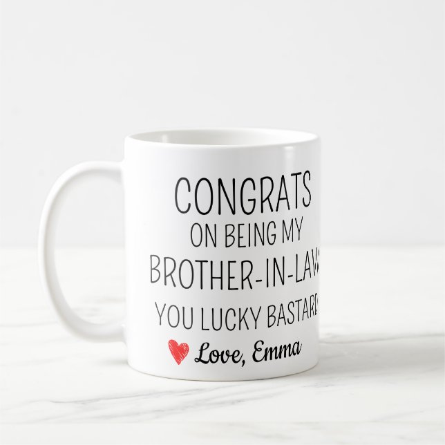 Taza De Café Regalo para Cuñado (Izquierda)