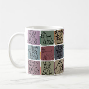 Taza De Café Regalo para dueño de Schnauzer miniatura vintage r