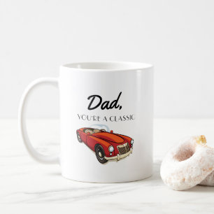 Taza De Café Regalo para el coche padre retro clásico
