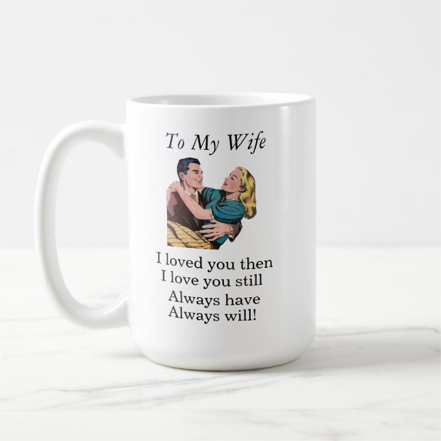 Taza De Café Regalo Para Esposa (Izquierda)