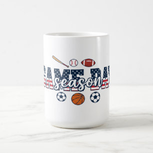 Taza De Café Regalo para fanático de múltiples deportes patriót
