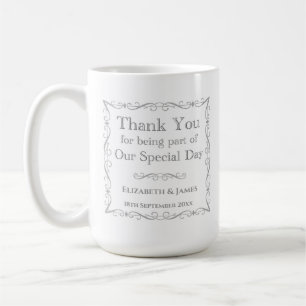Taza De Café Regalo para invitados de boda