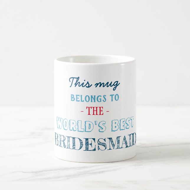Taza De Café Regalo para la dama de honor (Centro)