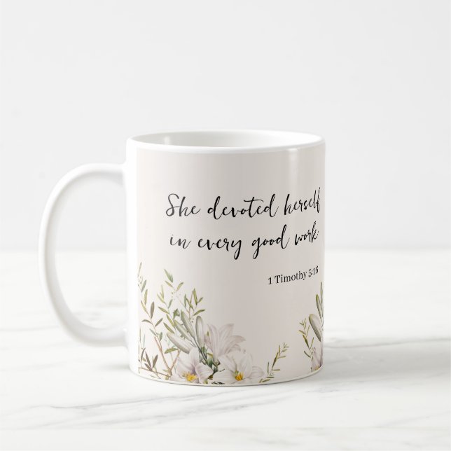 Taza De Café Regalo para la esposa mayor de JW Personalizado 1  (Izquierda)
