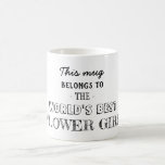 Taza De Café Regalo para la mejor chica flor<br><div class="desc">Regalo para la mejor chica flor</div>