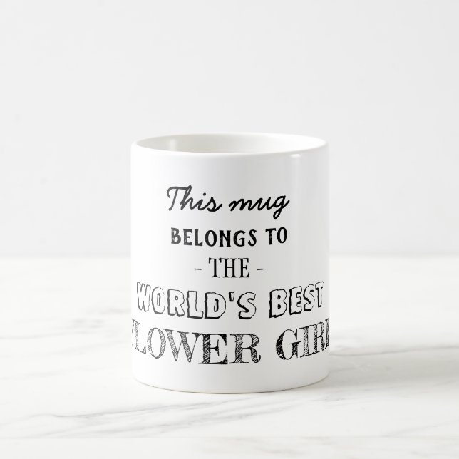 Taza De Café Regalo para la mejor chica flor (Centro)