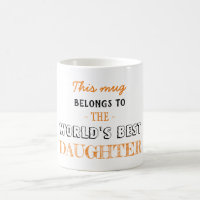 Regalo para la mejor hija regalo de Navidad naranj