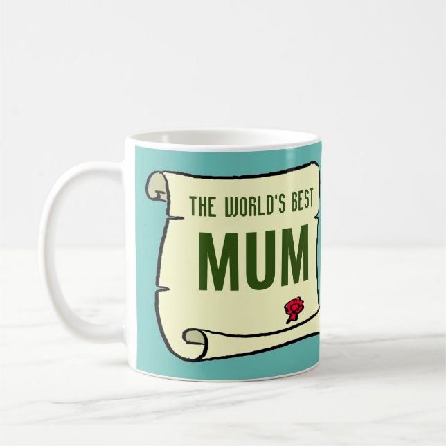 Taza De Café Regalo para la mejor Mamá del mundo. (Izquierda)