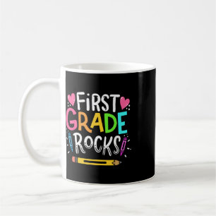 Taza De Café Regalo para maestro de 1er grado 1er grado Rock