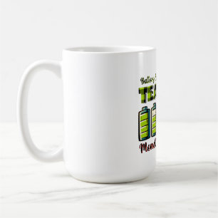 Taza De Café Regalo para maestros Duración de la batería de u
