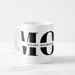 Taza De Café Regalo para Mamá con los nombres de los niños