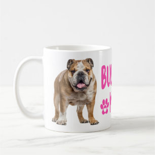 Taza De Café Regalo para mamá de Bulldog inglés adorable para a