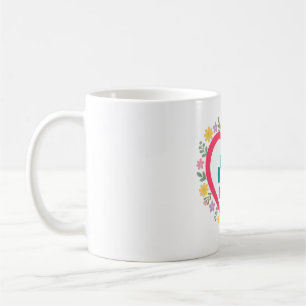 Taza De Café Regalo para mamá de perro con huella de pata y cor