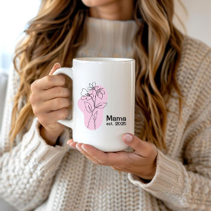 Taza De Café Regalo para mamá - Mug Mug con fecha establecida