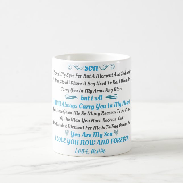 Taza De Café regalo para mi hijo (Centro)