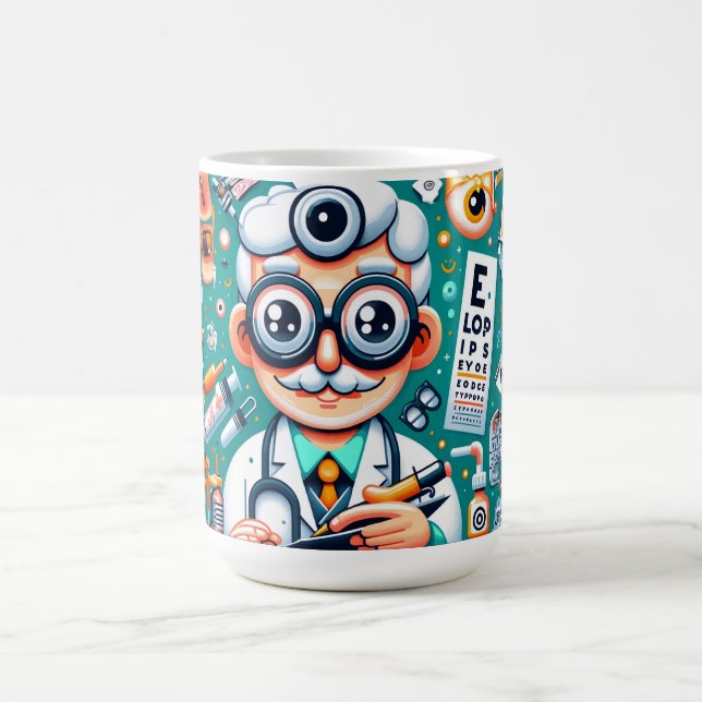 Taza De Café Regalo para oftalmólogo (Centro)
