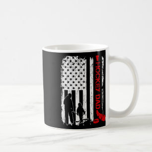 Taza De Café Regalo para padre de hockey bandera americana de h