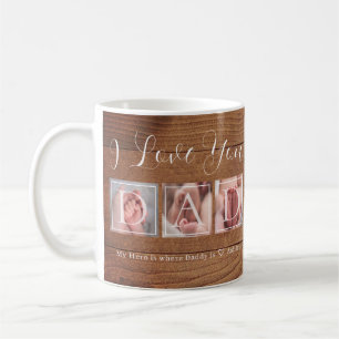 Taza De Café Regalo para Papá Collage de Fotos