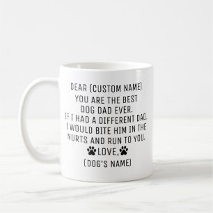 Taza De Café Regalo para Papá Perro, Regalo del Día del Padre p