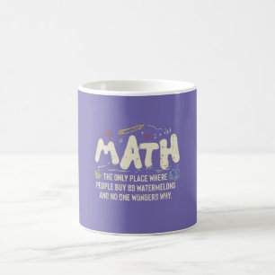 Taza De Café Regalo para profesor de matemáticas Matemáticas Ma