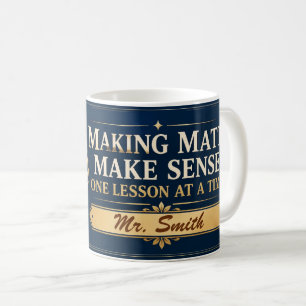 Taza De Café Regalo para profesor de matemáticas para la clase
