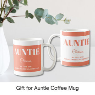 Taza De Café Regalo para Tía con Nombres