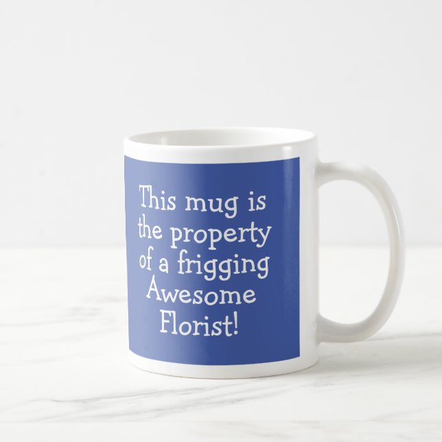 Taza De Café Regalo para un café florista (Derecha)