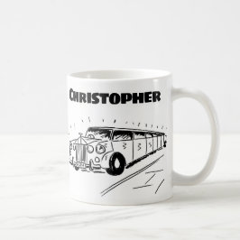 Taza De Café Regalo para un Chauffeur limusino con nombre