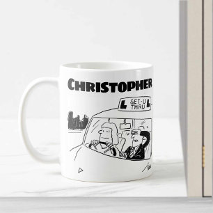Taza De Café Regalo para un instructor de conducción con nombre
