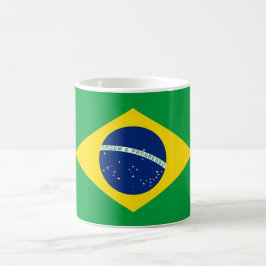 Taza De Café Regalo patriótico de la bandera de Brasil