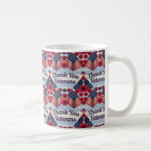 Taza De Café Regalo patriótico para el Día de los Veteranos