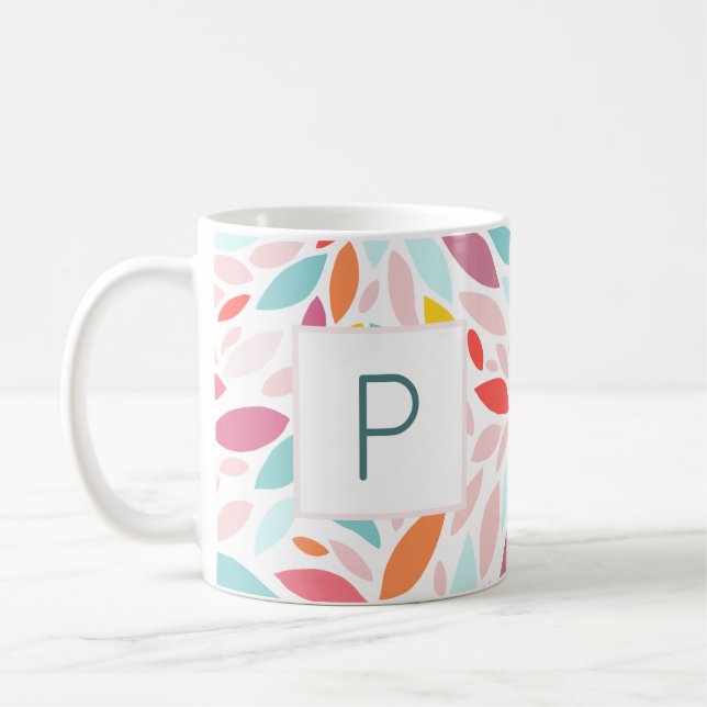Taza De Café Regalo personalizado botánico personalizado (Izquierda)