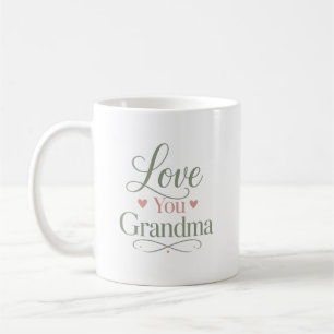 Taza De Café Regalo Personalizado con Nombre para Abuela Te Amo