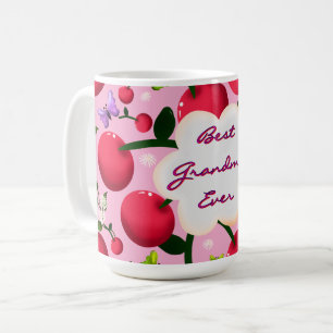 Taza De Café Regalo personalizado con patrón de flor de cerezo 