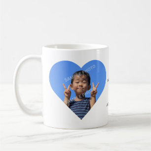 Taza De Café Regalo personalizado de 2 fotos Te quiero abuela