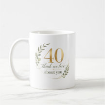 Regalo personalizado de 40 cosas que amamos de ti