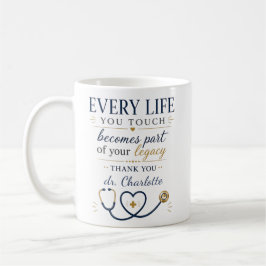 Taza De Café Regalo Personalizado de Agradecimiento al Médico
