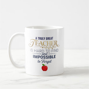 Taza De Café Regalo Personalizado de Agradecimiento para Maestr