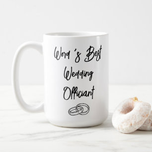 Taza De Café Regalo Personalizado de Bodas para el Oficiante de