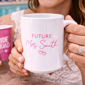 Taza De Café Regalo Personalizado de Compromiso para la Futura