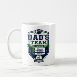 Taza De Café Regalo personalizado de fútbol para el Día del Pad