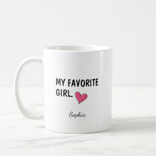 Taza De Café Regalo Personalizado de Hija Mi Chica Favorita