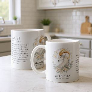 Taza De Café Regalo Personalizado de Horóscopo del Signo Zodiac