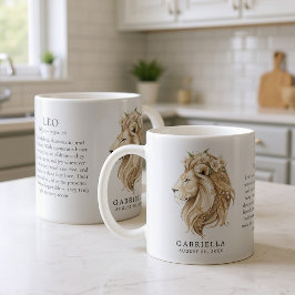 Taza De Café Regalo personalizado de horóscopo del signo zodiac