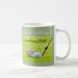 Taza De Café Regalo Personalizado de Leyenda del Golf con el No