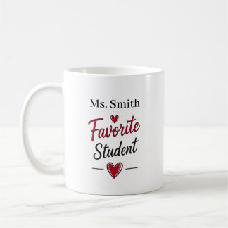 Taza De Café Regalo Personalizado de Maestro para Estudiante Fa