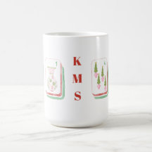 Regalo personalizado de Mahjong de Navidad