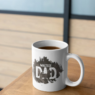 Taza De Café Regalo Personalizado de Maltés para el Día del Pad