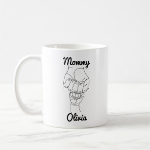 Taza De Café Regalo personalizado de mamá mamá mamá con nombre