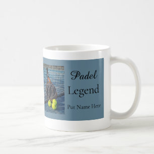 Taza De Café Regalo Personalizado de Padel Leyenda para Él